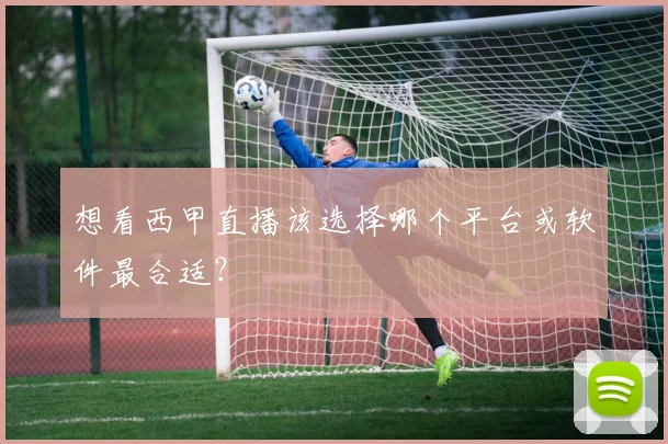 想看西甲直播该选择哪个平台或软件最合适?